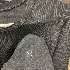 Lululemon Gray Textured workout shirt
